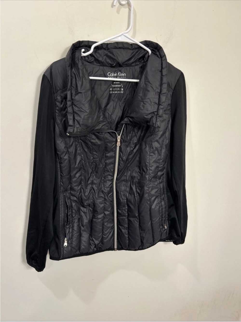 Calvin Klein Black Packable Down Women's Quilted Jacket XL